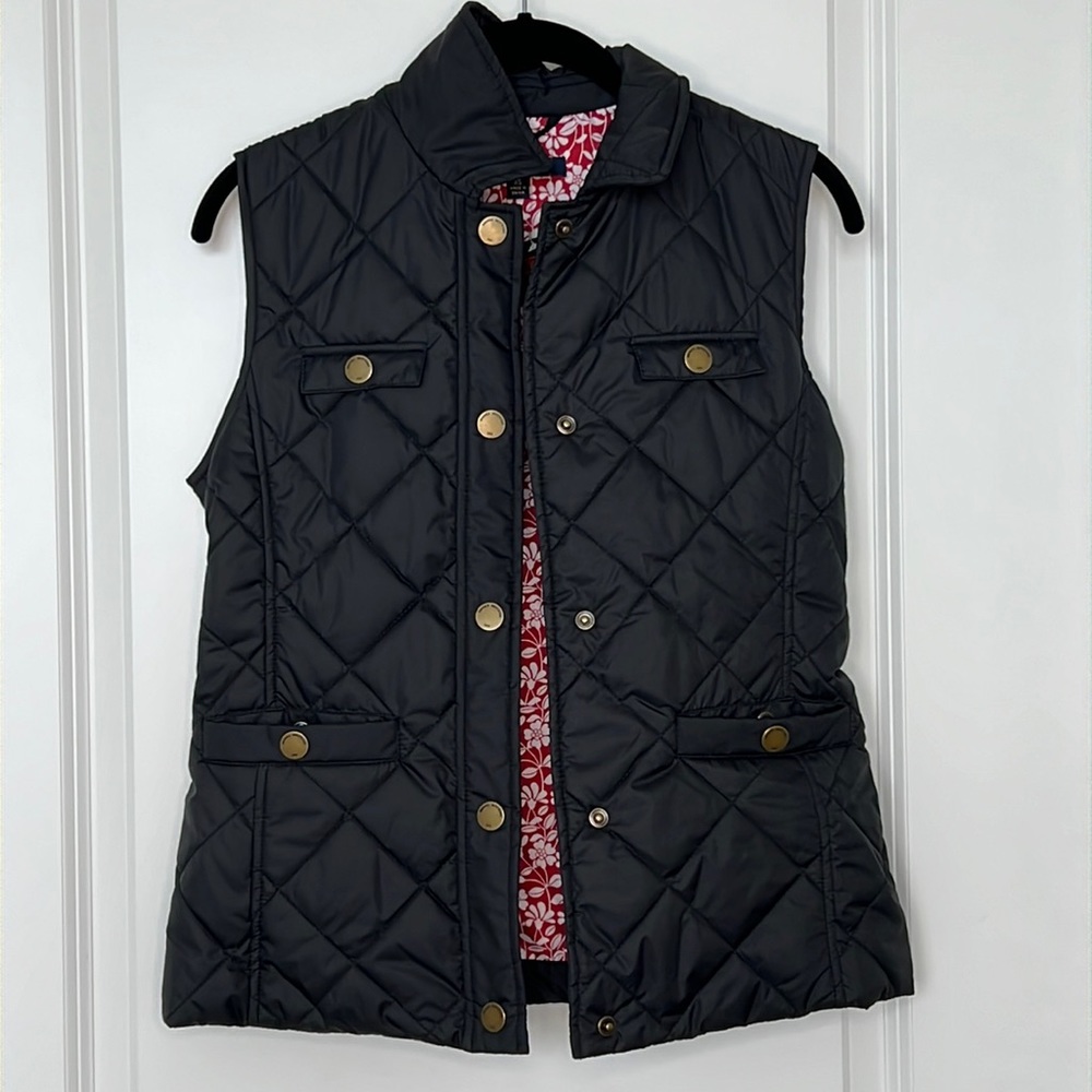 Brooks Brothers Navy Thermore insulated quilted vest size XS